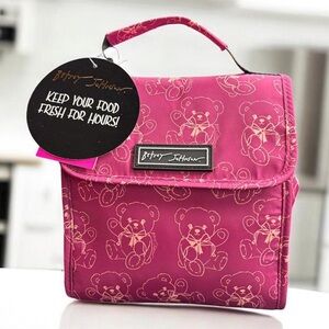Betsey Johnson Teddy Bear Design Insulated Lunch Tote NWT